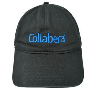 Collabera Slideback Baseball Cap Black One Size Adjustable Authentic Pigment